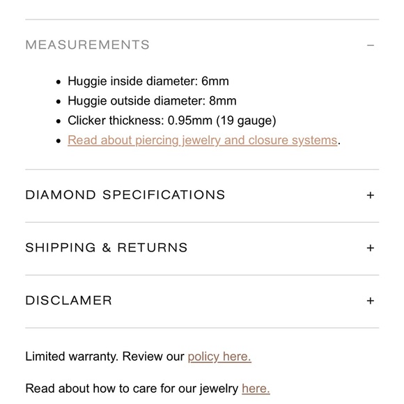 Pamela Love 8mm Diamond Clicker - Picture 7 of 7